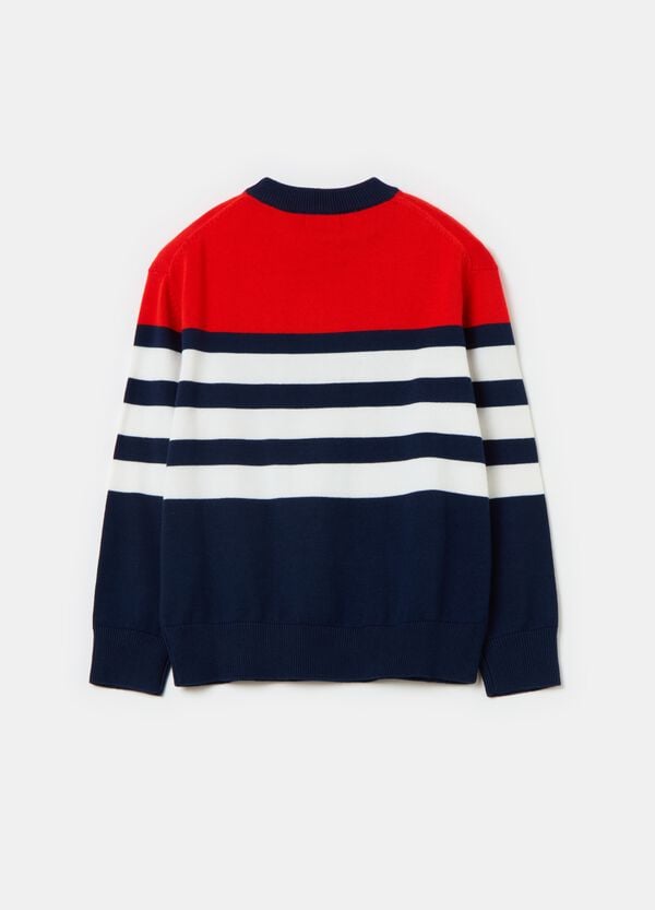 Ovs Pullover Girocollo Con Disegno A Righe