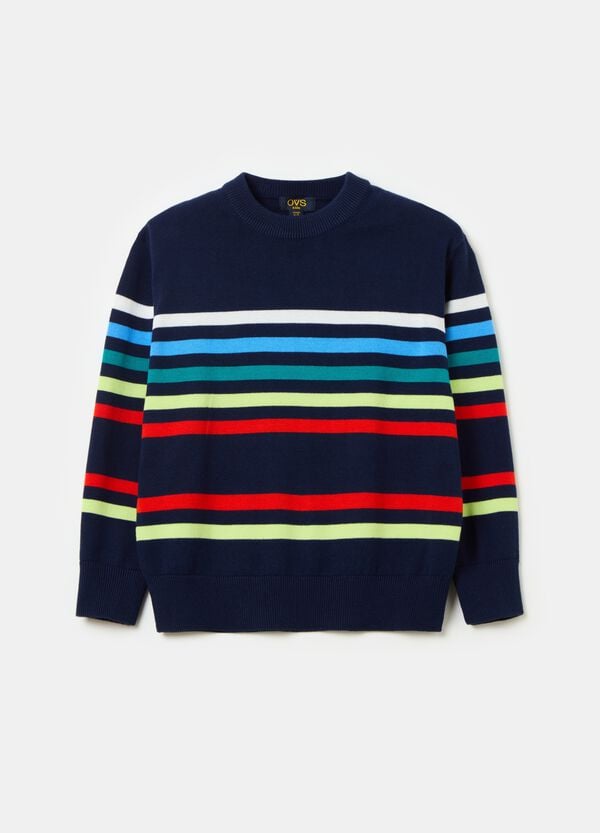 Ovs Pullover girocollo con disegno a righe