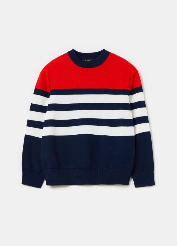 Ovs Pullover girocollo con disegno a righe