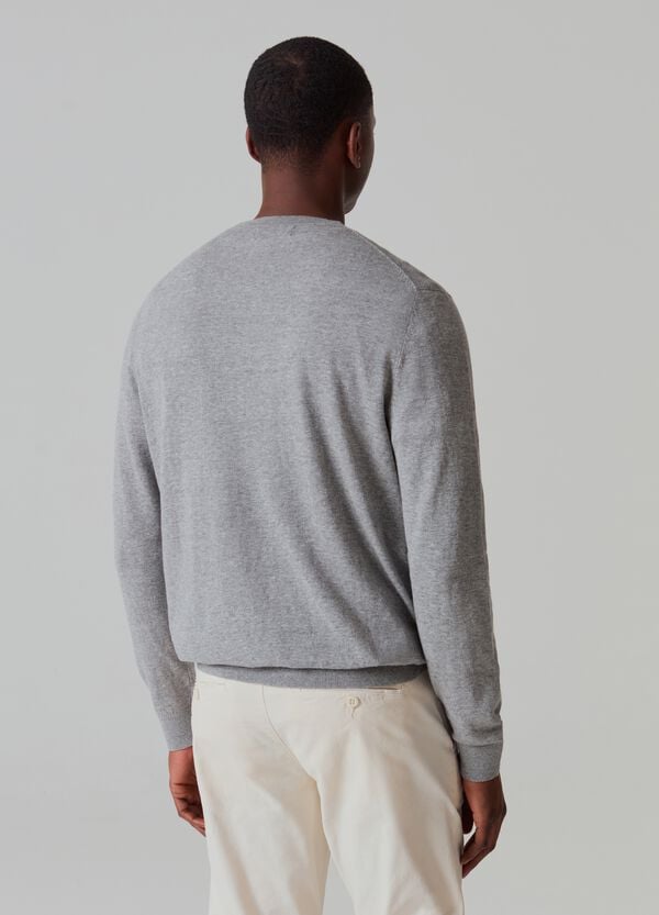 Ovs Pullover Girocollo In Cotone E Lino