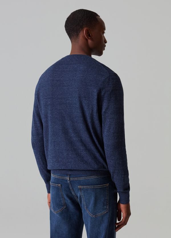 Ovs Pullover Girocollo In Cotone E Lino