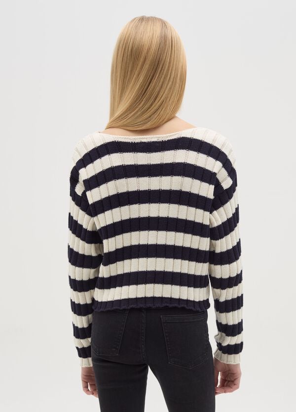 Ovs Pullover In Cotone A Righe