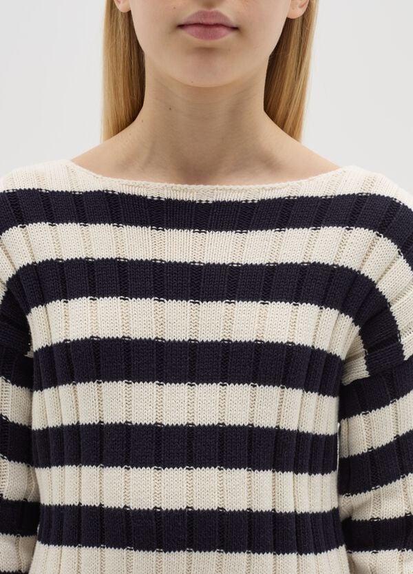 Ovs Pullover In Cotone A Righe