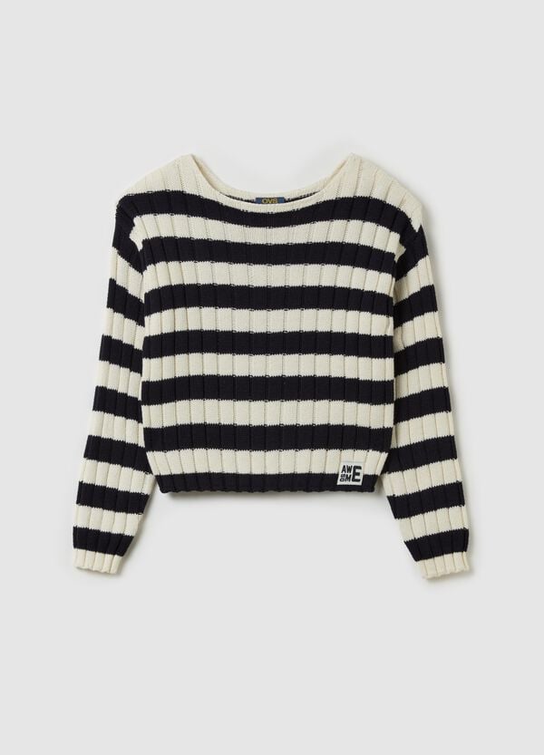 Ovs Pullover In Cotone A Righe