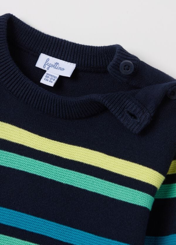 Ovs Pullover In Cotone A Righe
