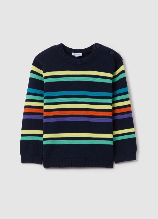 Ovs Pullover in cotone a righe
