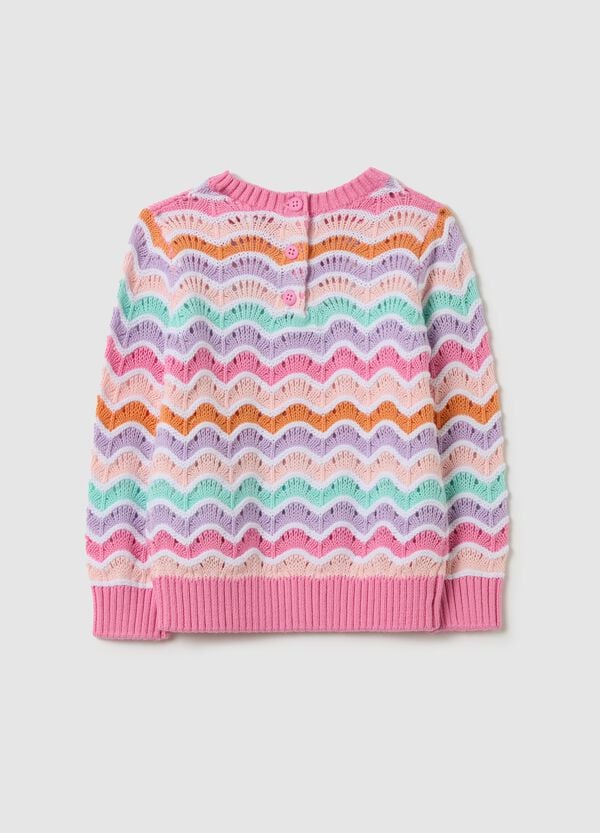 Ovs Pullover In Cotone Con Lavorazione Traforata