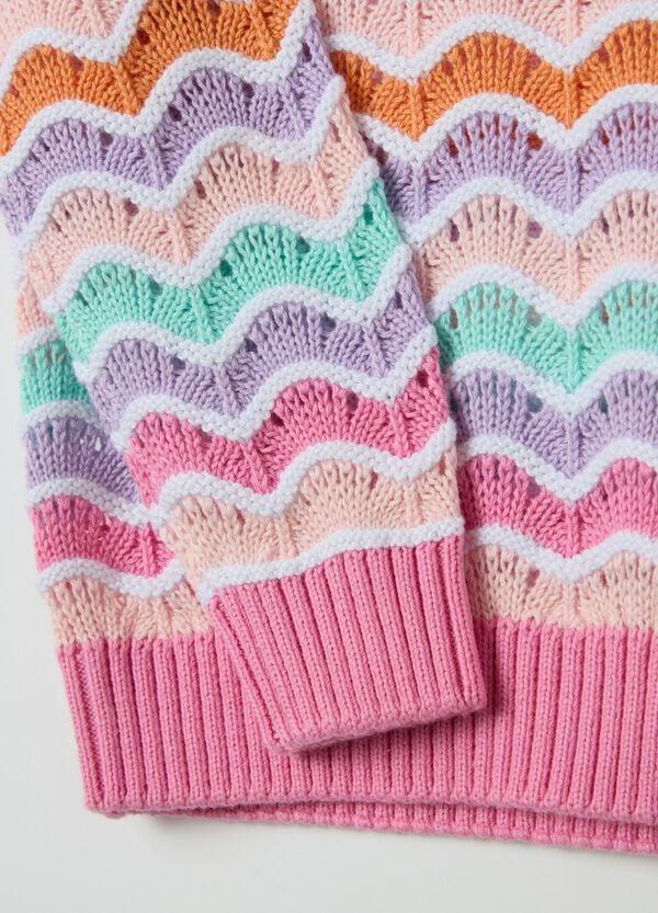 Ovs Pullover In Cotone Con Lavorazione Traforata