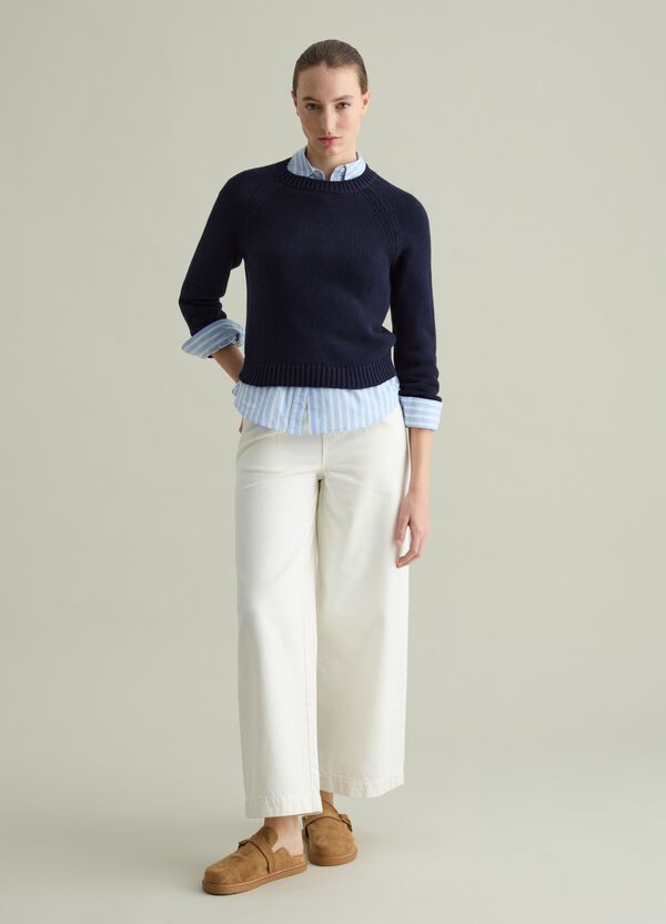 Ovs Pullover In Cotone Con Maniche Raglan