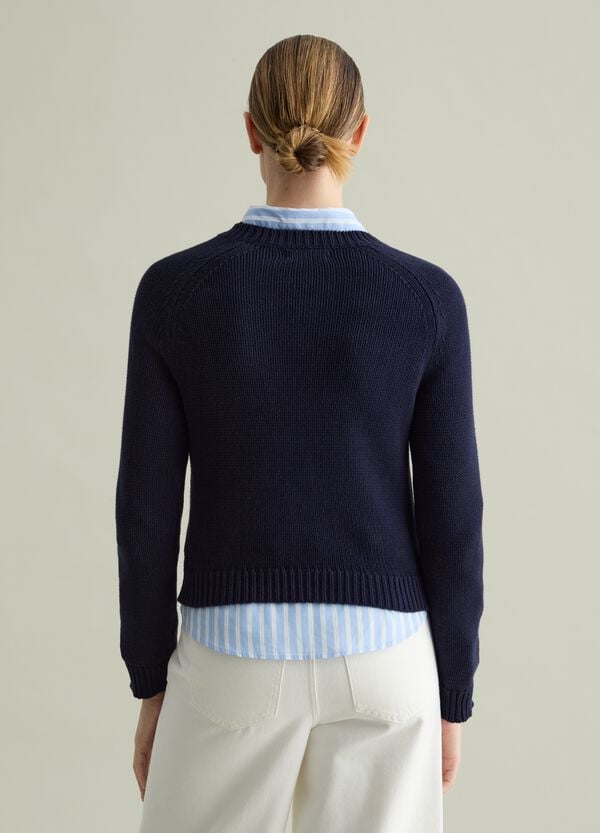 Ovs Pullover In Cotone Con Maniche Raglan