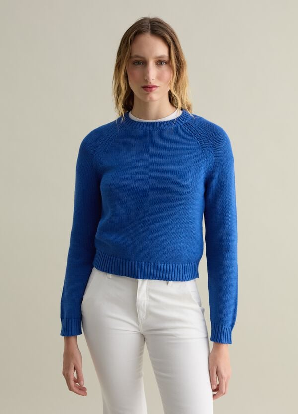 Ovs Pullover In Cotone Con Maniche Raglan