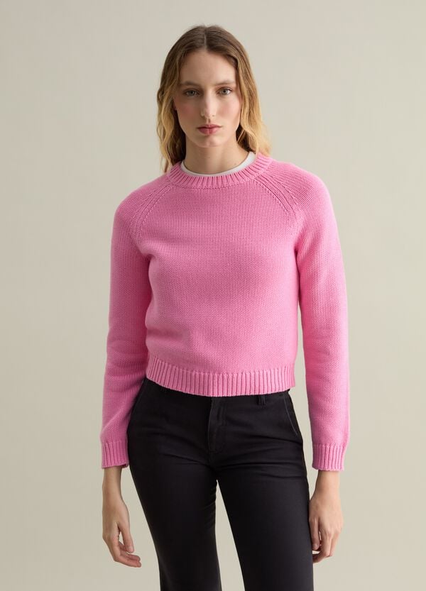 Ovs Pullover In Cotone Con Maniche Raglan