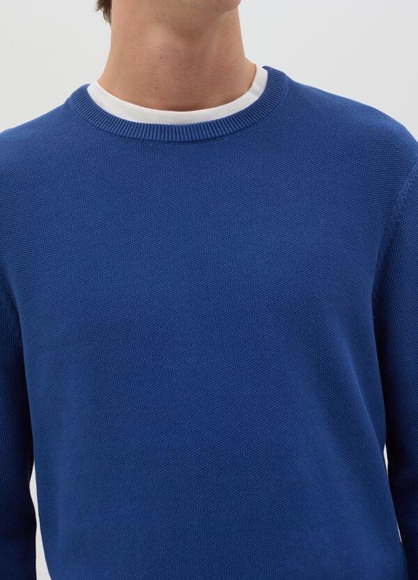 Ovs Pullover In Cotone Con Micro Trama