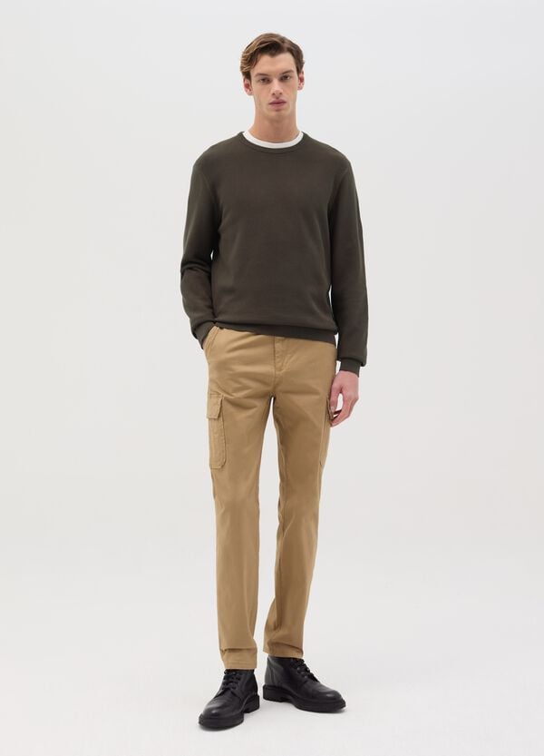 Ovs Pullover In Cotone Con Micro Trama