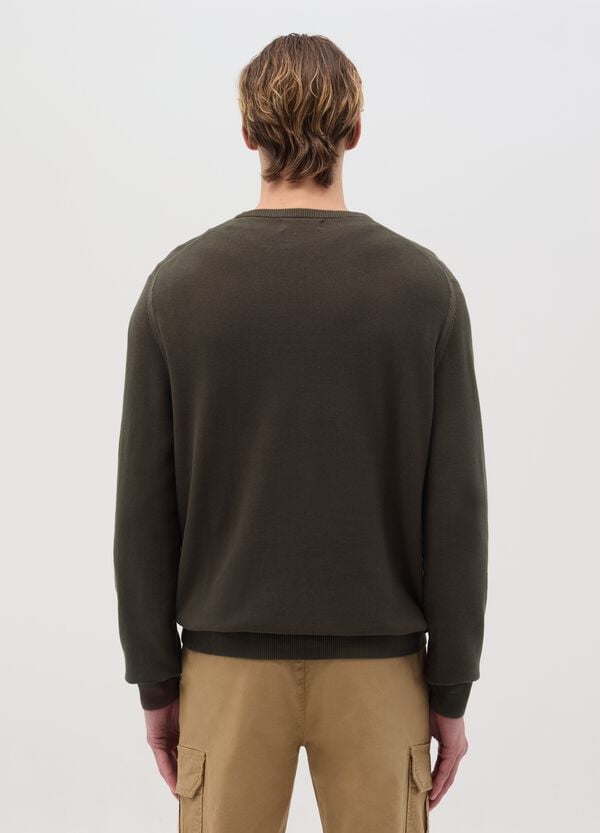 Ovs Pullover In Cotone Con Micro Trama