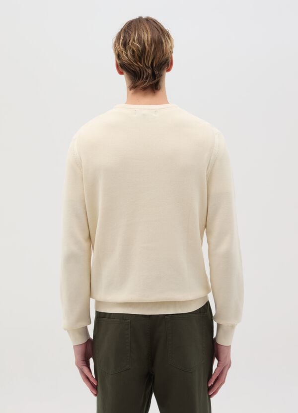 Ovs Pullover In Cotone Con Micro Trama