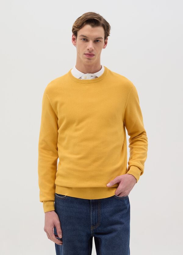Ovs Pullover In Cotone Con Micro Trama