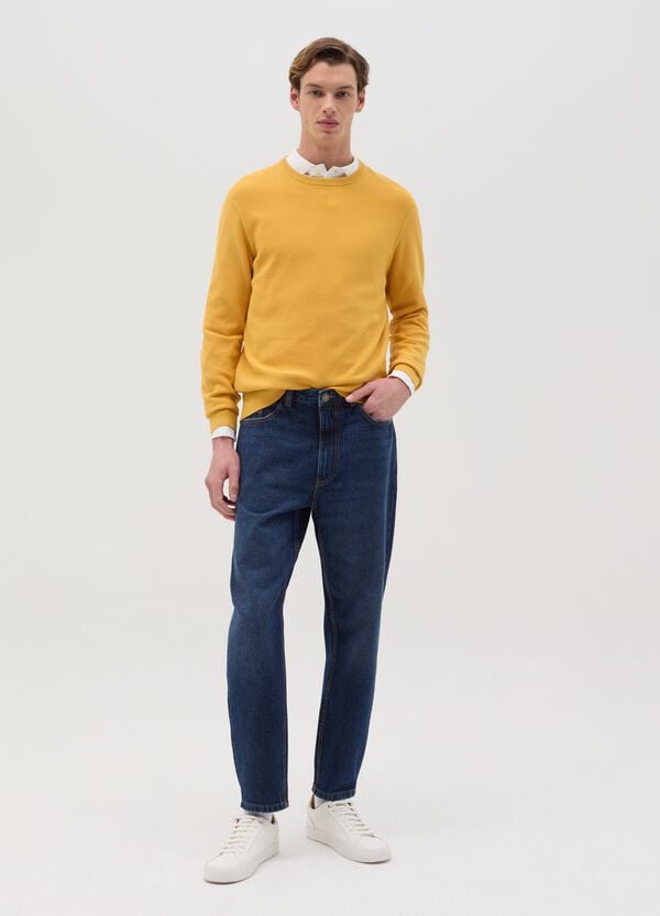 Ovs Pullover in cotone con micro trama