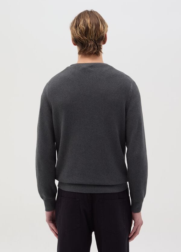 Ovs Pullover In Cotone Con Micro Trama