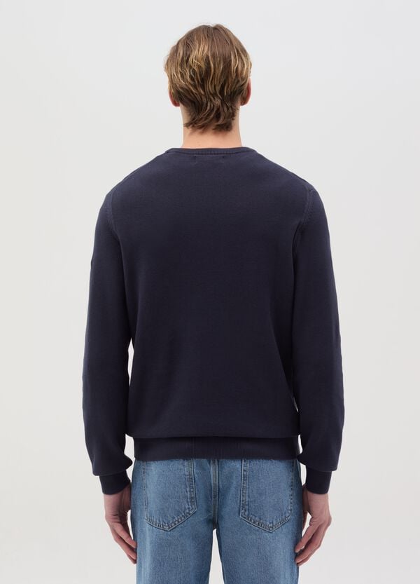 Ovs Pullover In Cotone Con Micro Trama