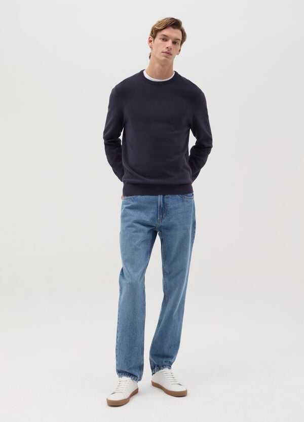 Ovs Pullover in cotone con micro trama