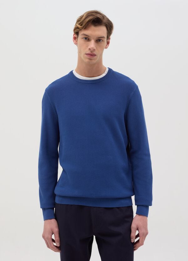 Ovs Pullover in cotone con micro trama