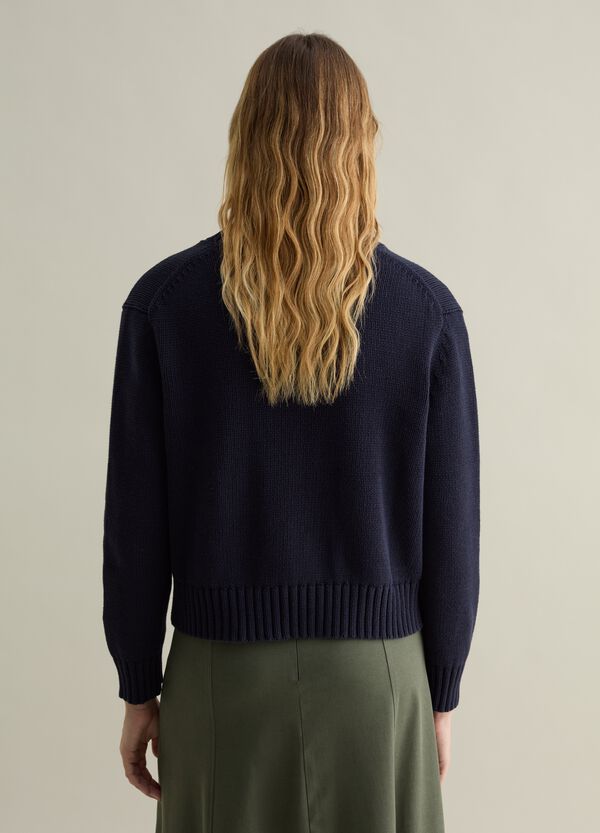 Ovs Pullover In Cotone Con Scollo A V