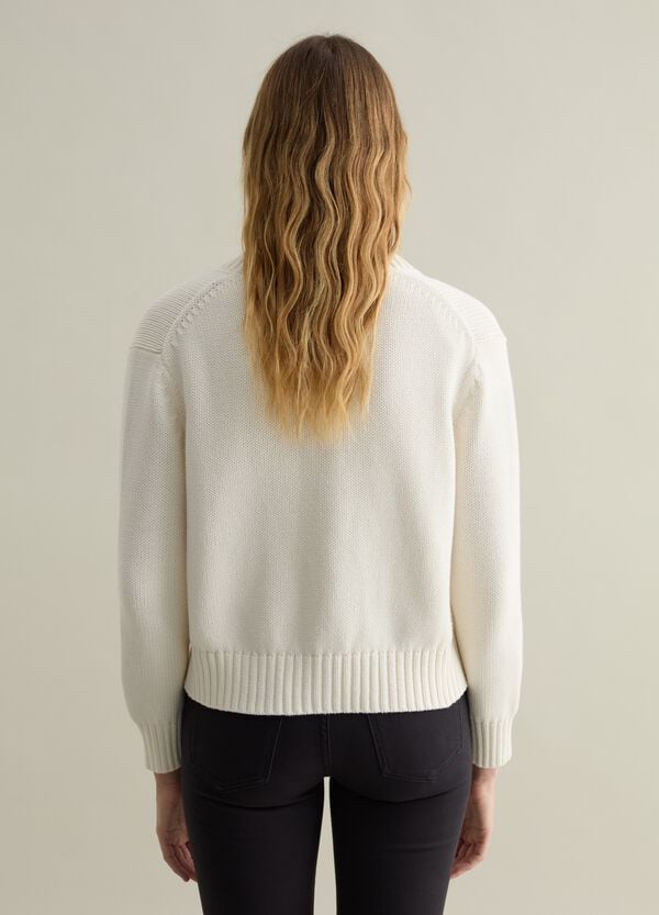 Ovs Pullover In Cotone Con Scollo A V