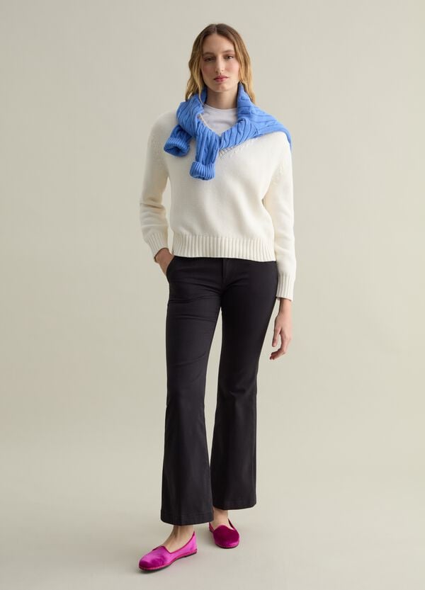 Ovs Pullover In Cotone Con Scollo A V