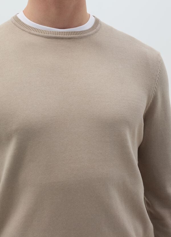 Ovs Pullover In Cotone Con Scollo Rotondo