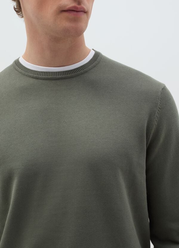 Ovs Pullover In Cotone Con Scollo Rotondo
