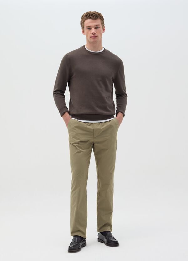 Ovs Pullover in cotone con scollo rotondo