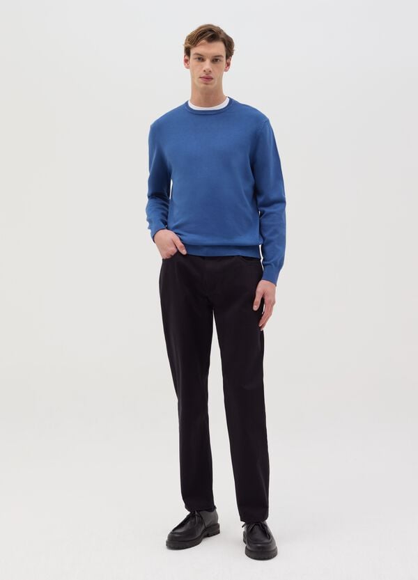 Ovs Pullover In Cotone Con Scollo Rotondo