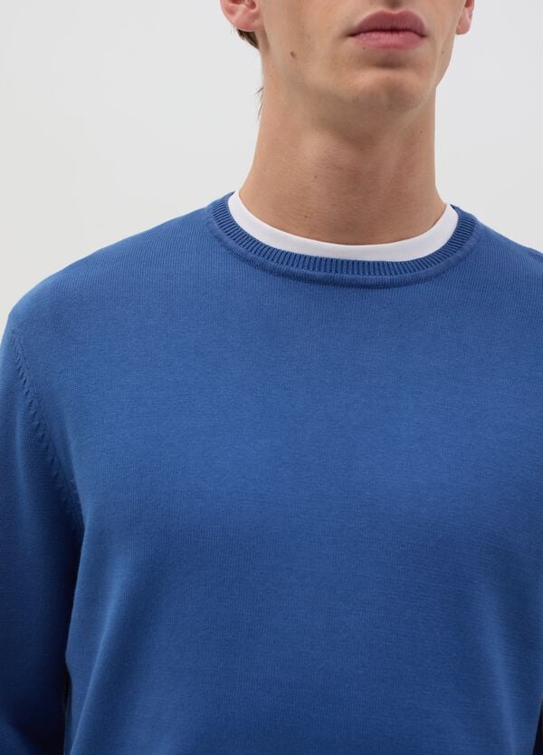 Ovs Pullover In Cotone Con Scollo Rotondo