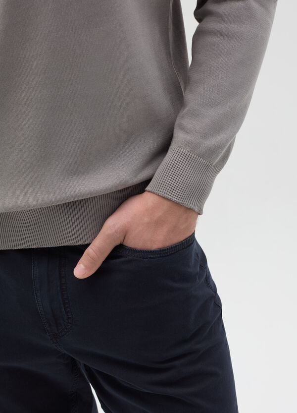 Ovs Pullover In Cotone Con Scollo Rotondo