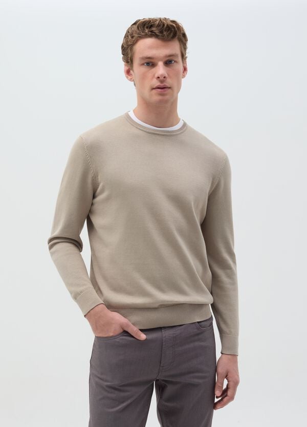 Ovs Pullover In Cotone Con Scollo Rotondo