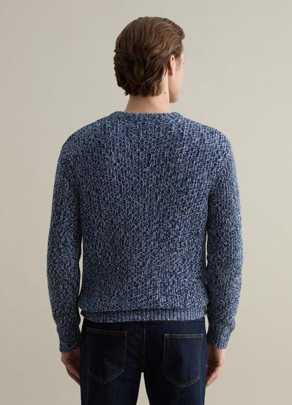 Ovs Pullover In Cotone Con Trama Bicolore
