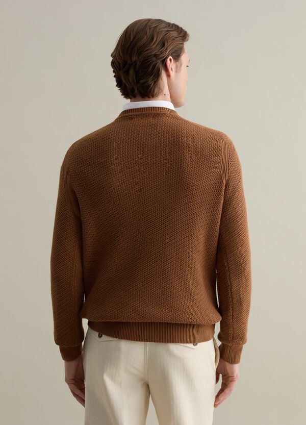 Ovs Pullover In Cotone Con Trama Lavorata