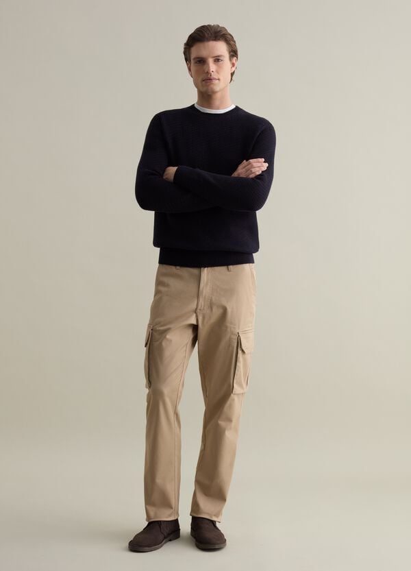 Ovs Pullover In Cotone Con Trama Lavorata