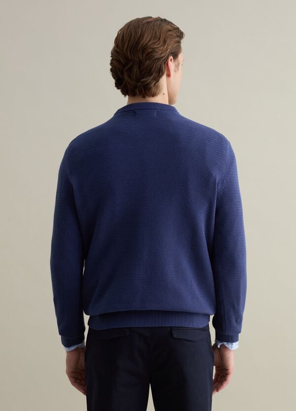 Ovs Pullover In Cotone Con Trama Ondulata