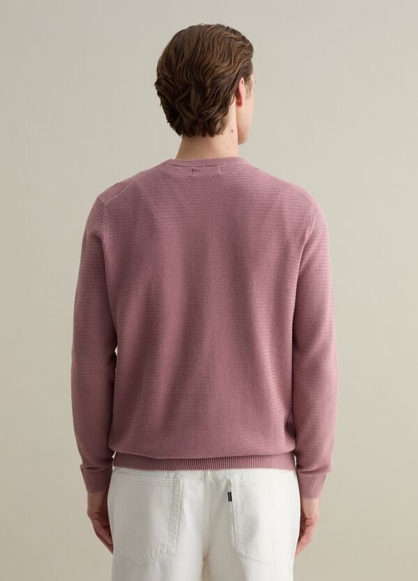 Ovs Pullover In Cotone Con Trama Ondulata