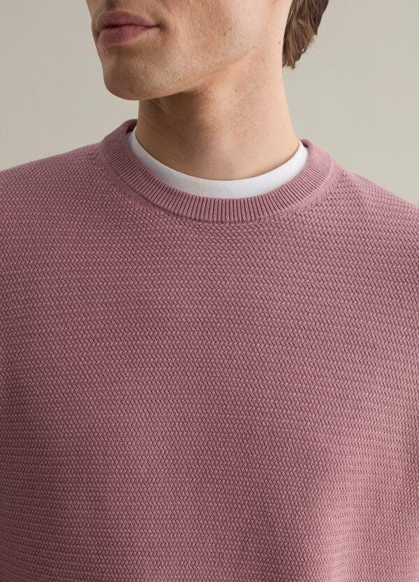 Ovs Pullover In Cotone Con Trama Ondulata
