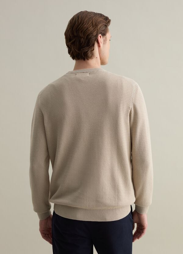 Ovs Pullover In Cotone Con Trama Ondulata