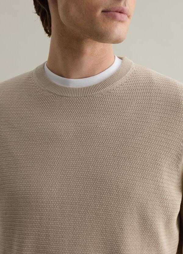 Ovs Pullover In Cotone Con Trama Ondulata