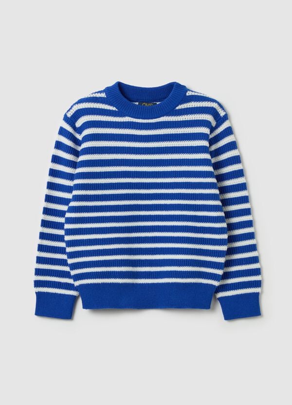 Ovs Pullover in cotone fantasia a righe