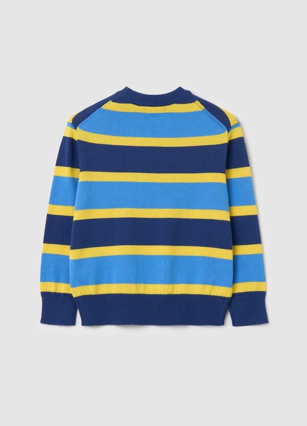 Ovs Pullover In Cotone In Fantasia A Righe
