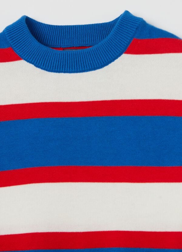 Ovs Pullover In Cotone In Fantasia A Righe
