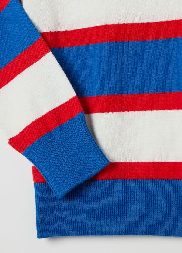 Ovs Pullover In Cotone In Fantasia A Righe