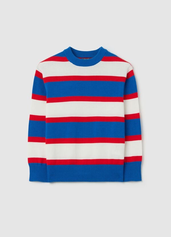 Ovs Pullover in cotone in fantasia a righe