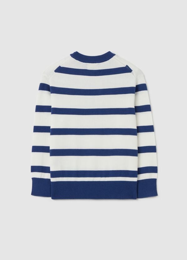 Ovs Pullover In Cotone In Fantasia A Righe